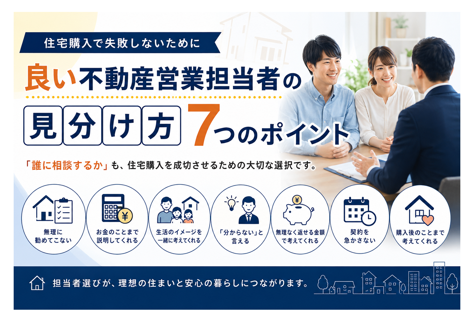 良い不動産営業担当者の見分け方